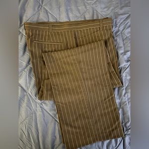 George 20W black with pinstripe dress pants